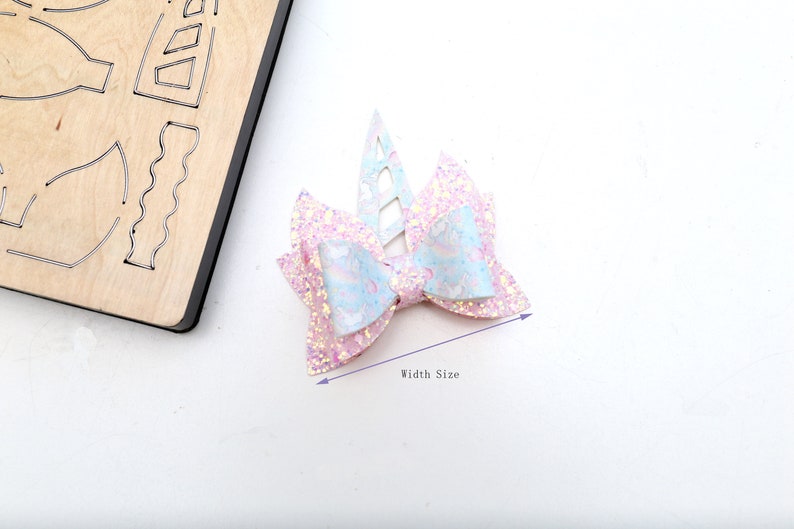 Unicorn Bow Tie , DIY wooden die, cutting die, die cut tool Scrapbook mold Fit For Sizzix , Big shot Cutting Machine-B image 2