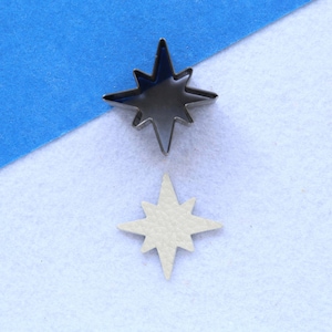 Molde de corte de couro com regra de aço em forma de estrela Polaris, clicker de metal com regra de aço personalizado para brincos, molde cortado, artesanato de perfuração de couro