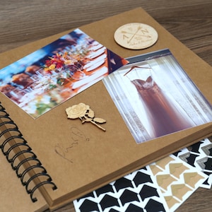 Spiral a4 Kraft Scrapbook Album,Instax photo album, DIY Blank album, w –  DokkiDesign