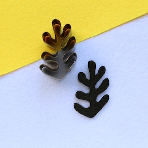 Seaweed shape steel rule leather cutting Die,  Custom Steel Rule Metal Die clicker for earrings, Die Cut Mold,Leather Punch Crafts