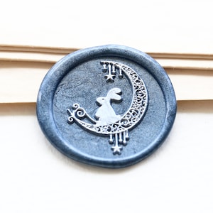 Moon and Rabbit Wax Seal Stamp /Envelop wax seal Stamp/Custom Sealing Wax Stamp/wedding wax seal stamp