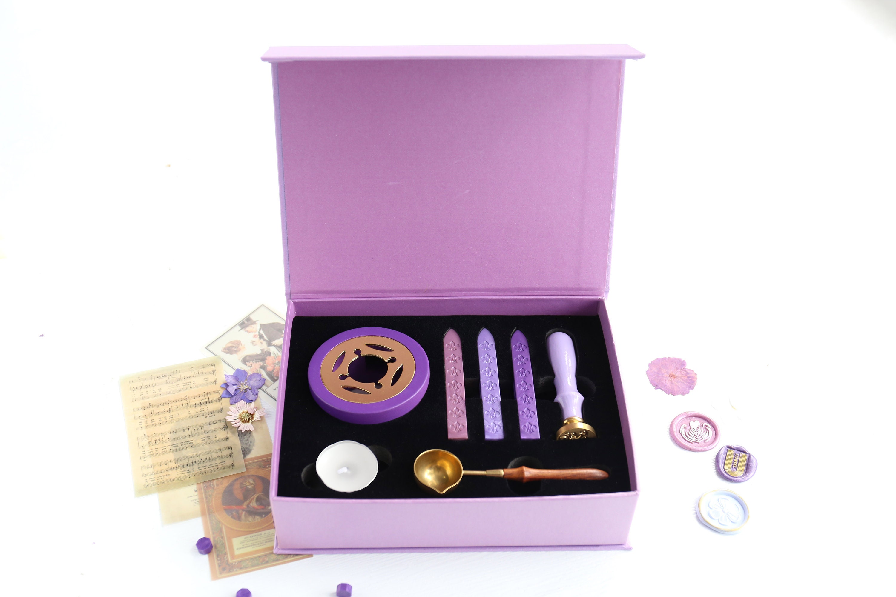 STAMTECH Custom Wax Seal Stamp - Wax Seal Stamp Kit with Gift Box Custom  Wax Stamp Create Your Own Seals Great for Crafting Envelopes Gift Wrap