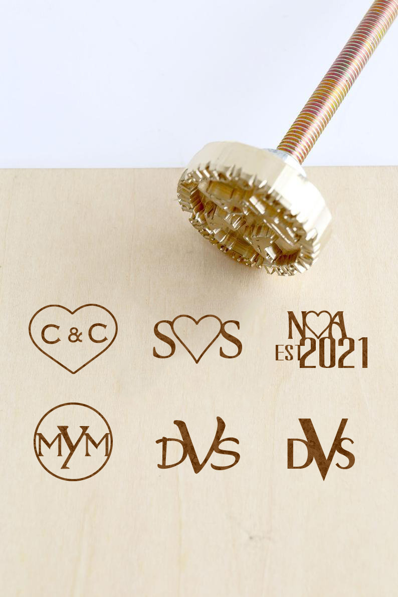 Monogram Branding Iron, Custom Personalized Brander, Wood Branding Iron ...