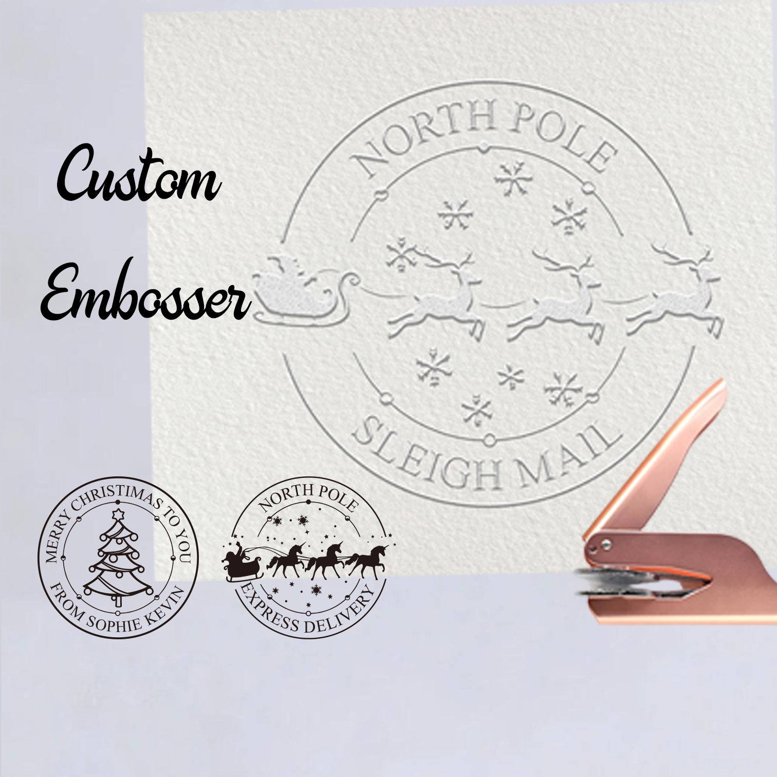 From the Library of Embosser, Custom Embosser Stamp,book Embosser,library  Stamp, Monogram Embosser Stamp, Christmas Gift 