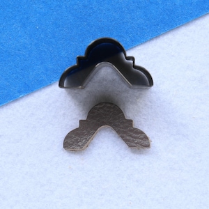Quadrante irregolare in acciaio a forma di arco taglio pelle Stampo, Custom Steel Rule Metal Die clicker per orecchini, Stampo di taglio stampo, artigianato pugno in pelle