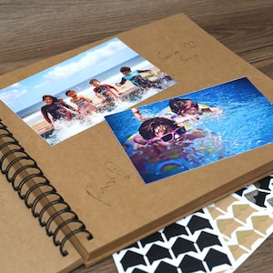 Álbum de fotos encuadernado en espiral de 98 páginas/Álbum de fotos familiar/Álbum de fotos de bebé/Álbum de fotos de Navidad/Regalo de Navidad/Álbum de recortes/