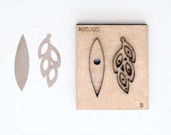 Leaves  Earrings Leather cutting Die , Steel Rule Metal Die Cutter ,Leather Die Cut Mold,Leather Punch Crafts Kraft Tool