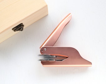 Personalized Embossing Stamp, custom your Logo,  Custom Wedding Seal Embosser.Logo Branding Embosser. Library Book Embosser