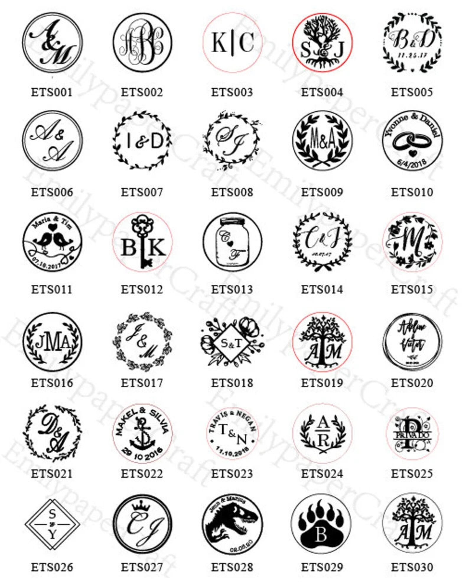 Custom Self Adhesive Wax Seal Stickers40 Colors Available Etsy