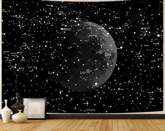 moon and stars tapestry