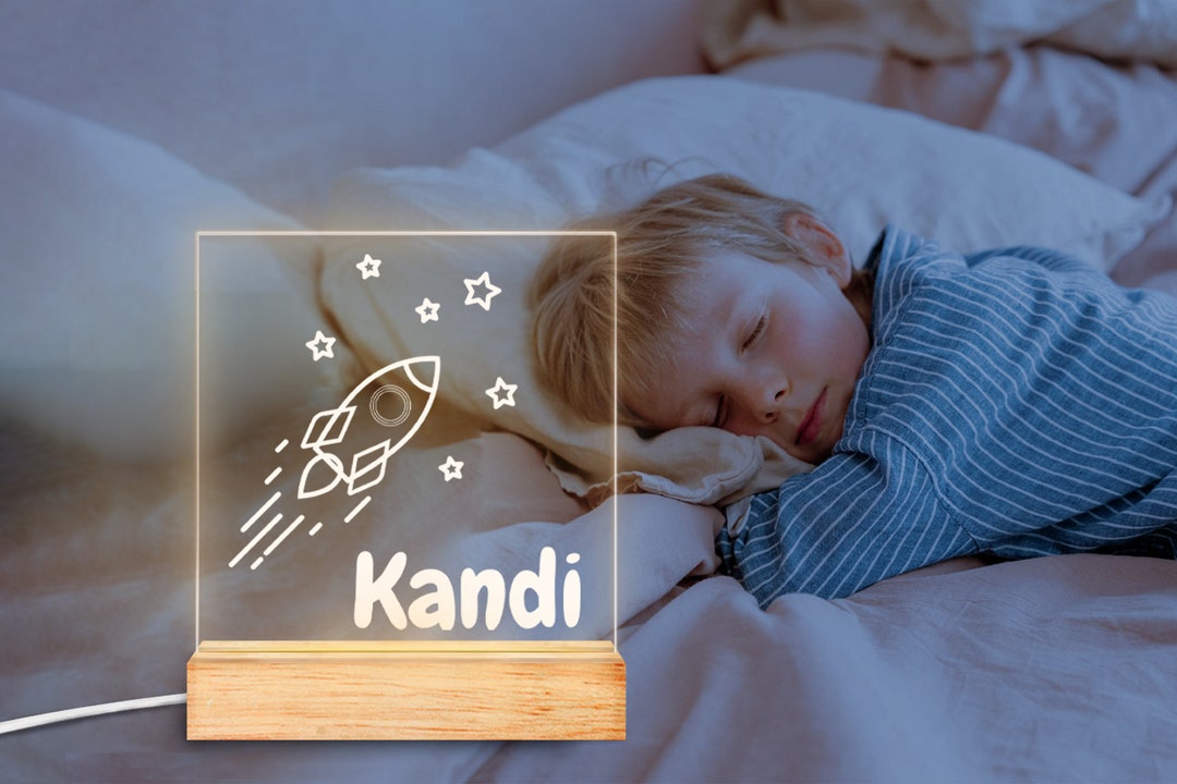 Personalisierte Baby Geschenk, benutzerdefinierte Kinder Nachtlicht mit  Namen, personalisierte Acryl Kinder LED-Nachtlicht, Kinderzimmer Nachtlicht,  Kinder Schlafzimmer Dekor -  Österreich
