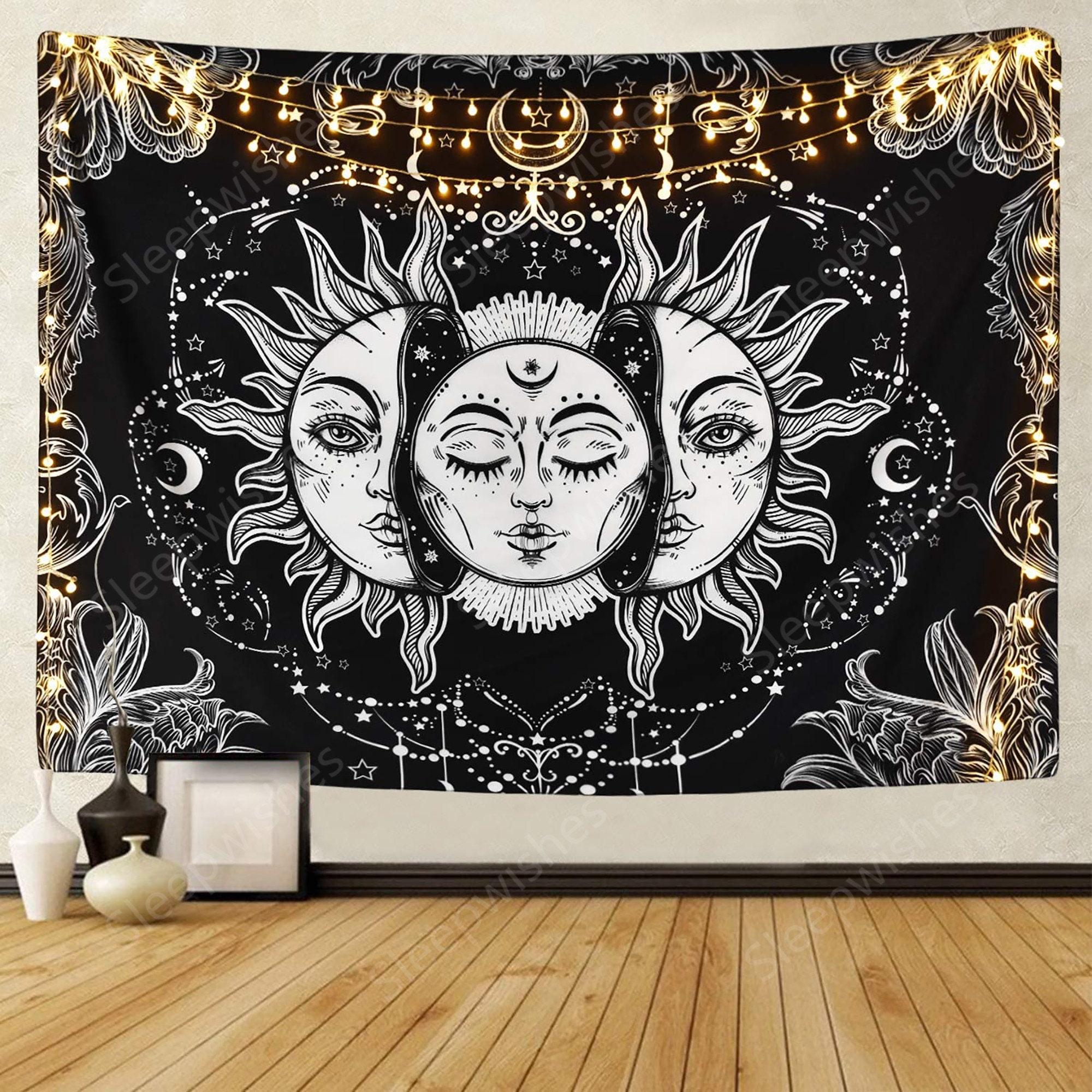 Burning Sun Tapestry - Etsy