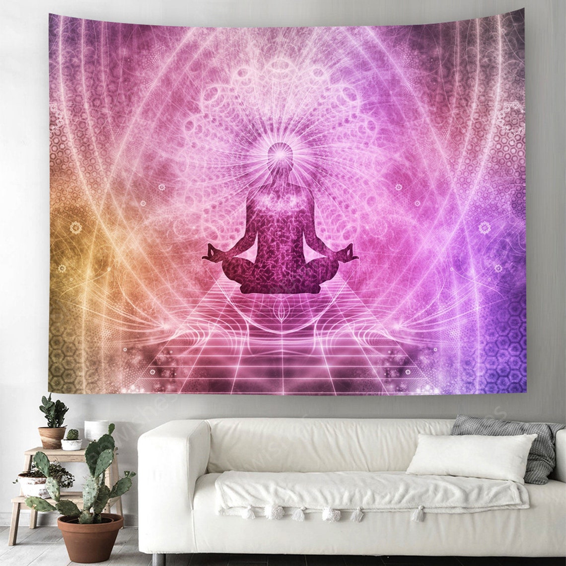 Chakra Tapestry Yoga World Tapestry Yoga Meditation Tapestry Etsy