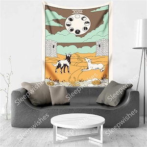 Bueautybox Fantasy Decor Tapestry Universe Galaxy Animal Wall Art Hanging  for Bedroom Living Room Dorm Wall Blankets 