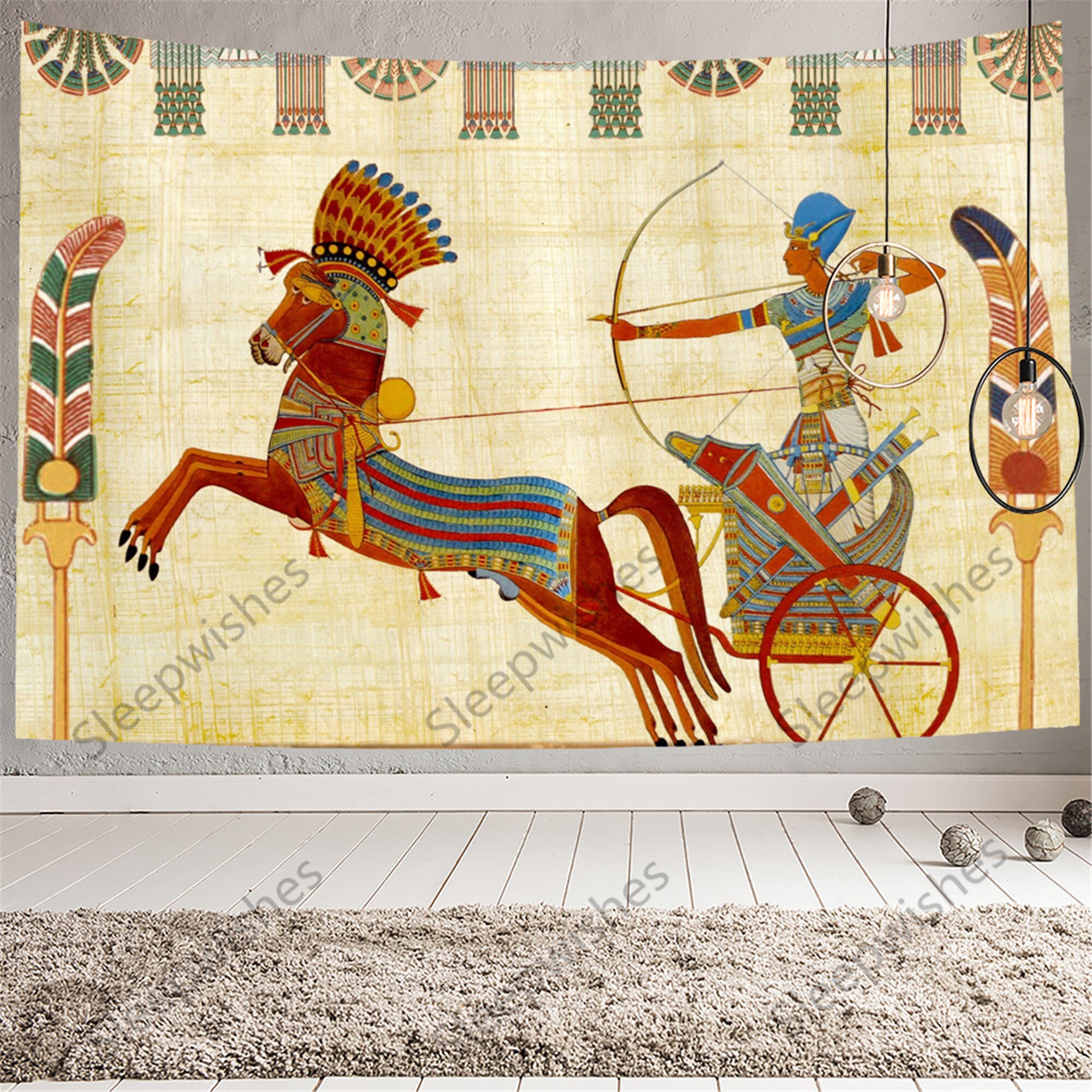Egyptian Tapestry Ancient Egypt Mythology Tapestry Egyptian - Etsy