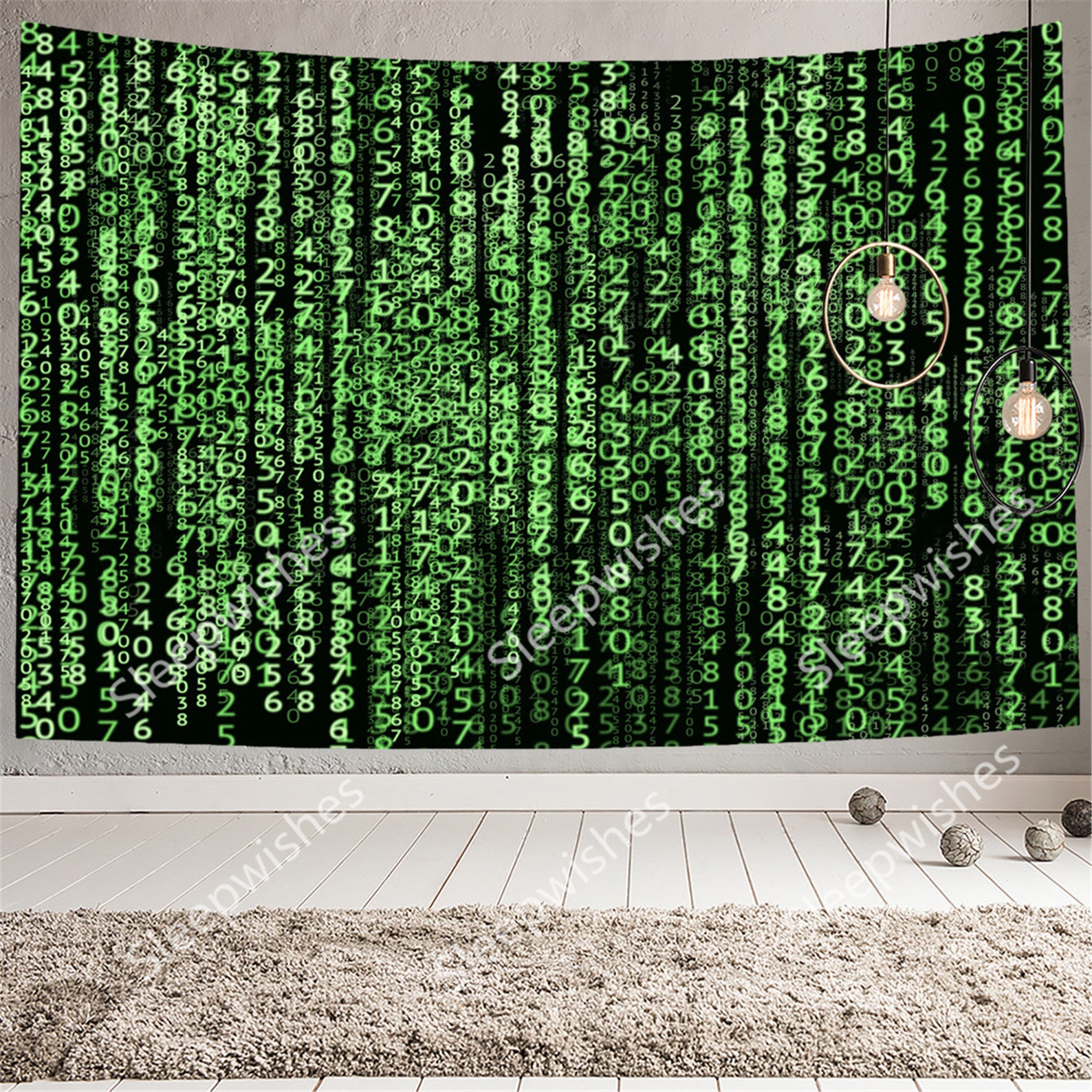 Matrix Technology Tapestry Digital Network Tapestry Computer Etsy