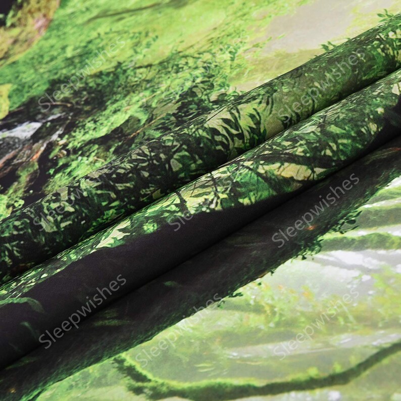 Rainforest Landscape Tapestry Green Forest Tapestry Road Trees - Etsy