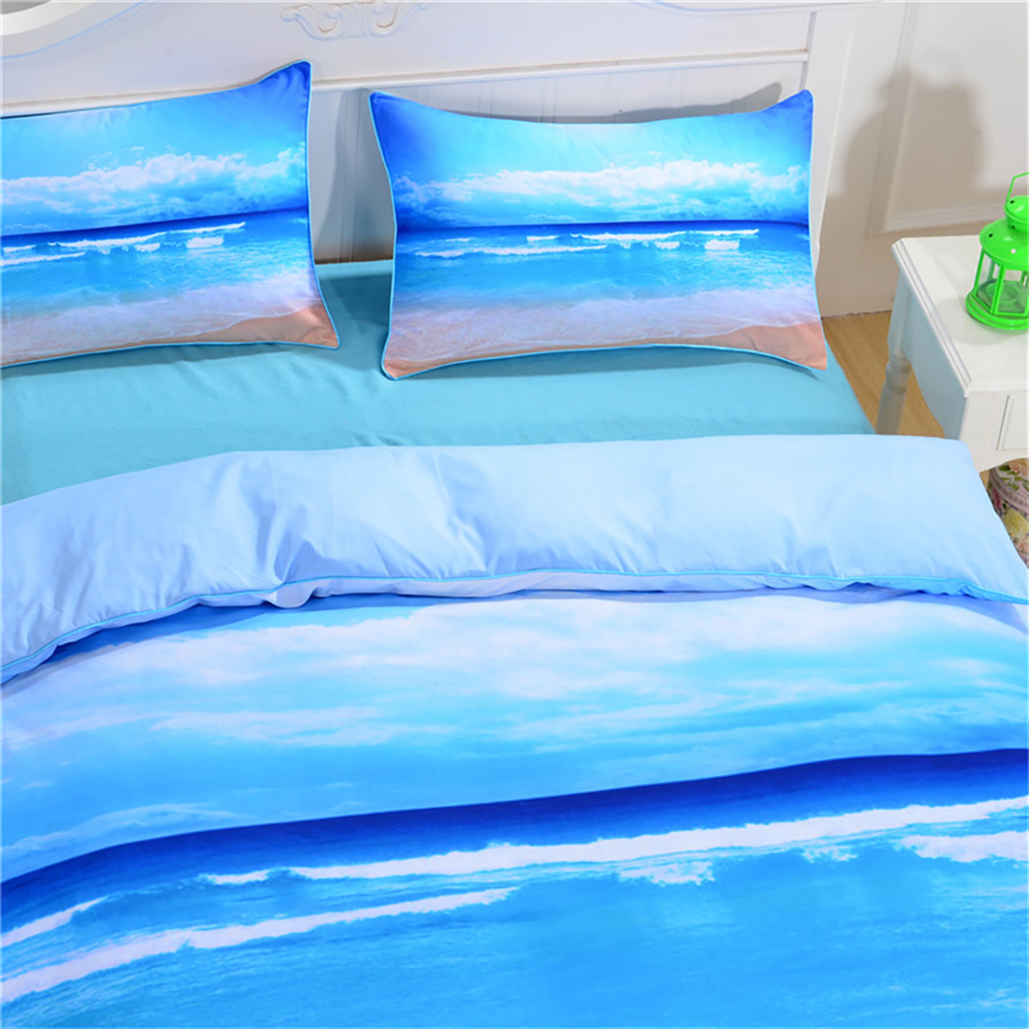 Sea Duvet Cover Blue Ocean Quilt Cover Set Beach Bedding Set Etsy