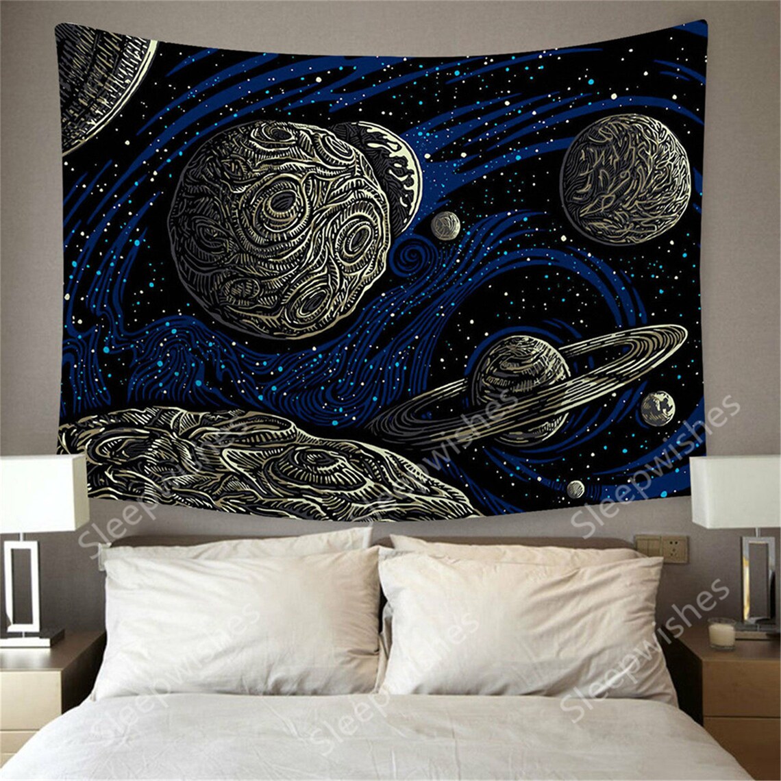Space Tapestry Galaxy Tapestry Universe Starry Sky Tapestry Etsy