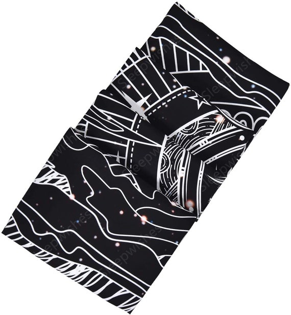 Moon Tapestry Wall Hanging Black and White Tapestry Dark