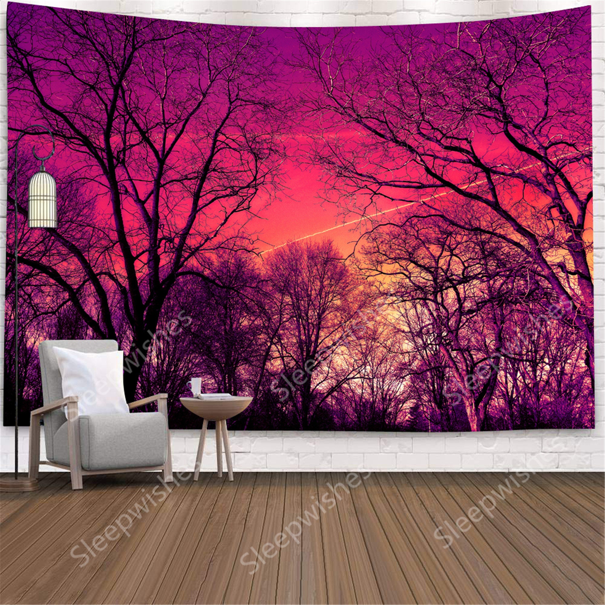 NYMB Fantasy Mushroom Tapestry Psychedelic Mushroom Tapestries Fantasy Starry Sky Elf Forest Plant Colorful Natural Landscape Tapestry Wall Art Hanging for Bedroom Living Room Dorm 
