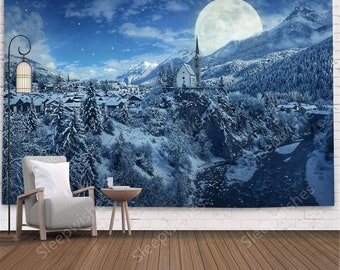 jingjiji Winter Scenery Tapestry Snow Mountain Cedar Sunset Landscape Wall Hanging Home Decor Bedroom Living Room Dormitory Decorative 59 x 59 Inch Colorful jingjiji Winter Scenery Tapestry Snow Mountain Cedar Sunset Landscape Wall Hanging Home Decor Bedroom Living Room Dormitory Decorative 59 x 59 Inch Colorful