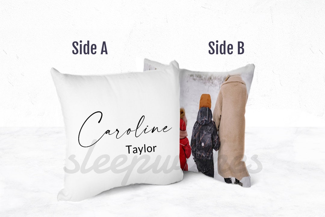 Personalized Name Pillow Custom Text Pillow Personalize Text Etsy