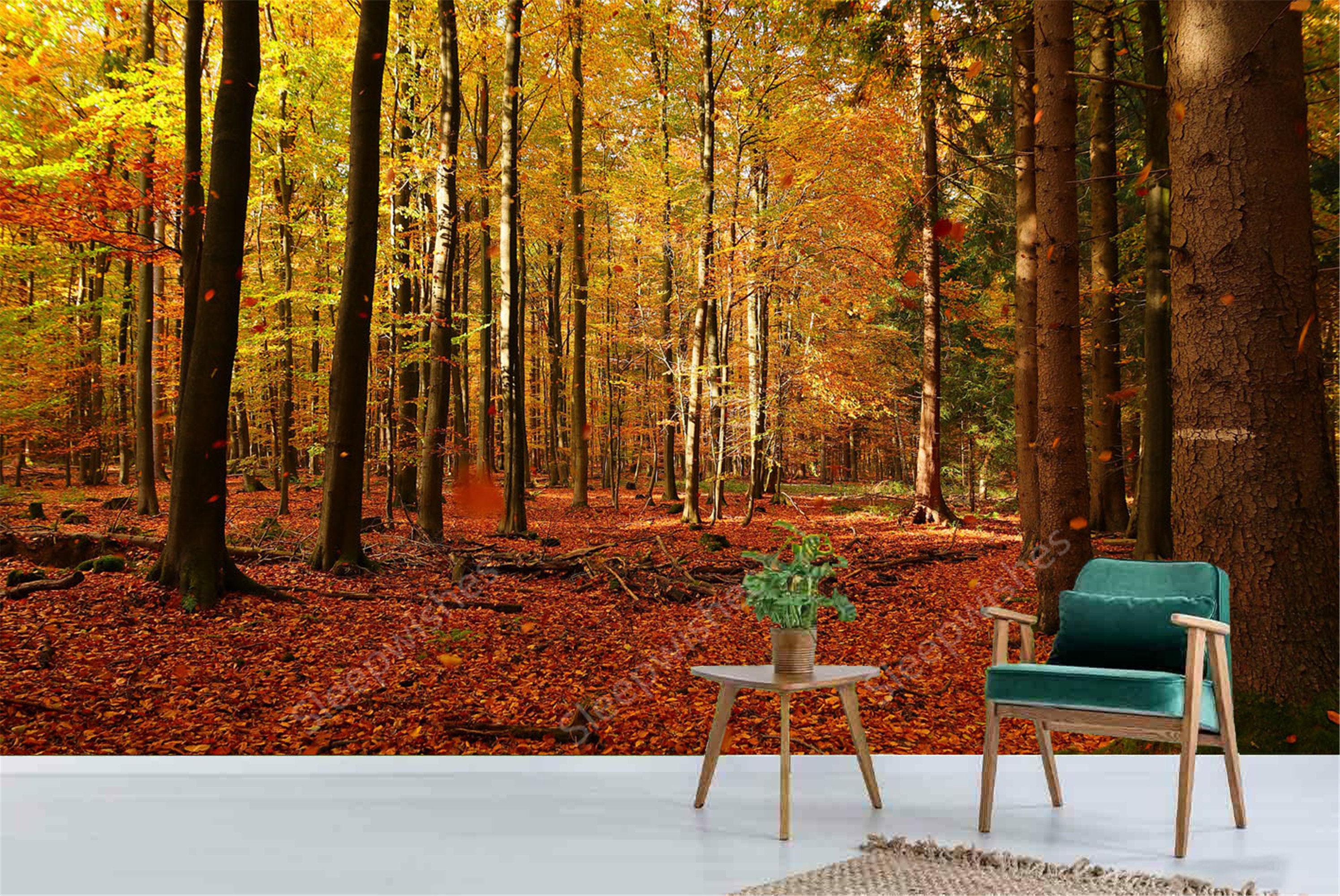 Autumn Red Leaves Tapestry Fall Colors Tapestry Removable  Etsy