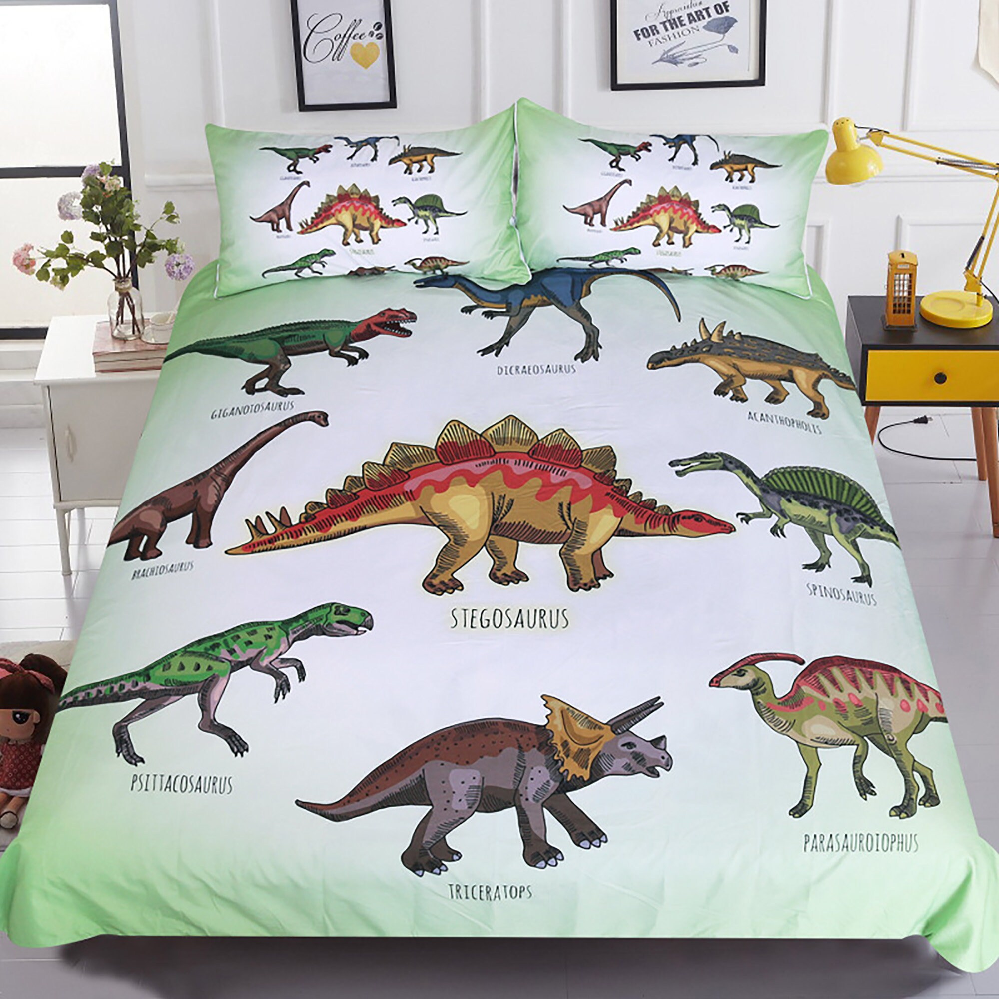 dinosaur bed set twin