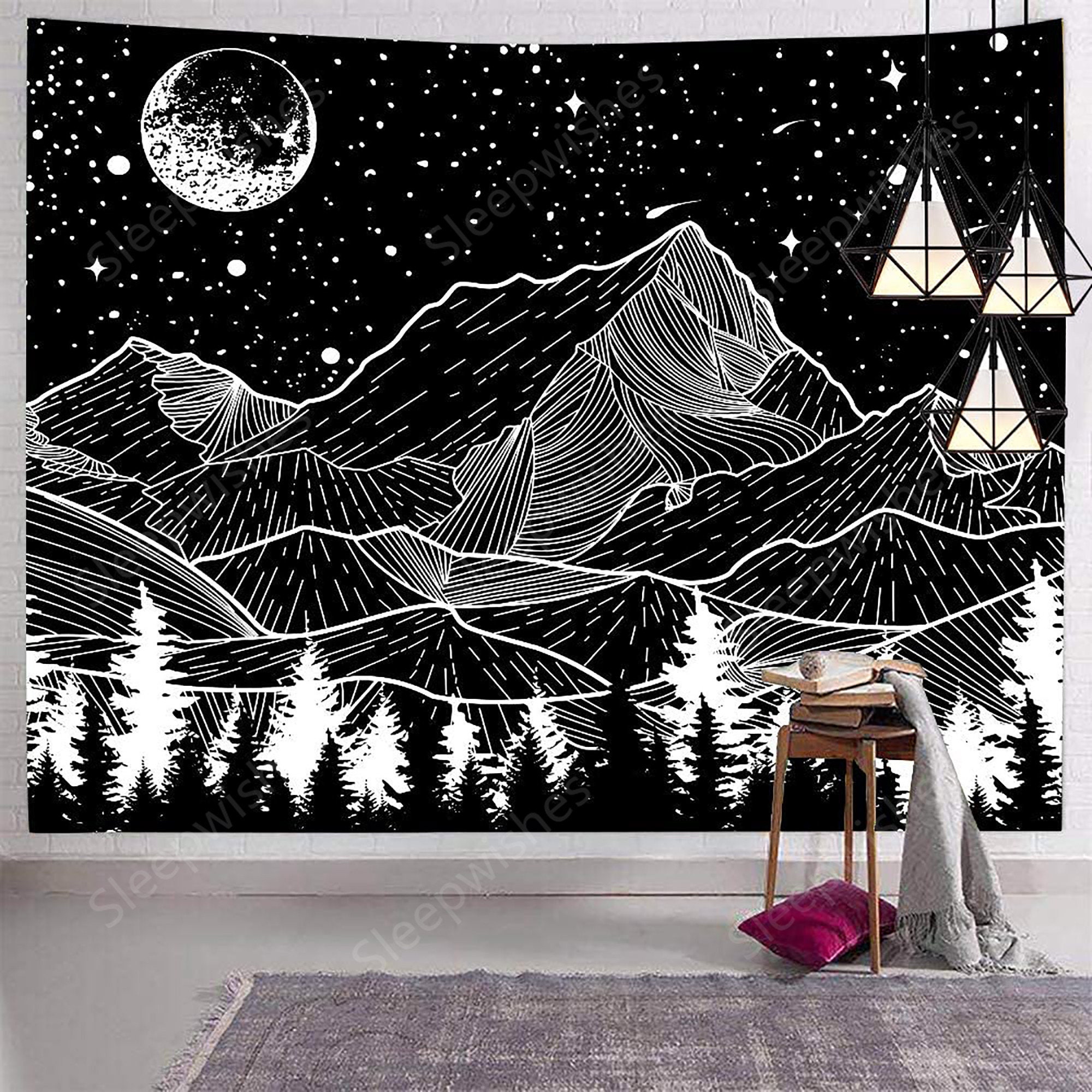 Seven stars online mountain tapestry