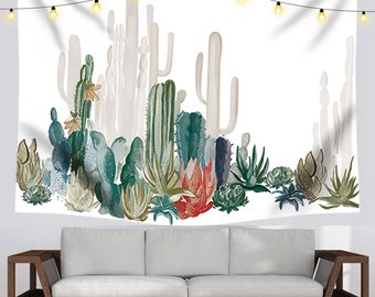 Jeteven Tropical Desert Sunshine Cactus Tapestry Wall Hanging Mandala Indian 150 
