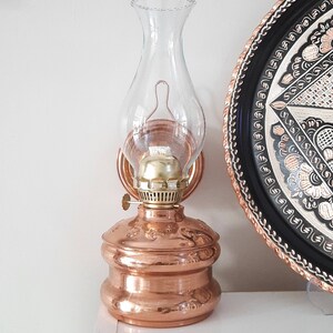 Wall Mounted Copper Oil Lamp, Wall Oil Lamp, Kerosene Lamp With Hanger, Farmhouse Decor, Rustic Home Decor, Housewarming Gift, New Favors image 9