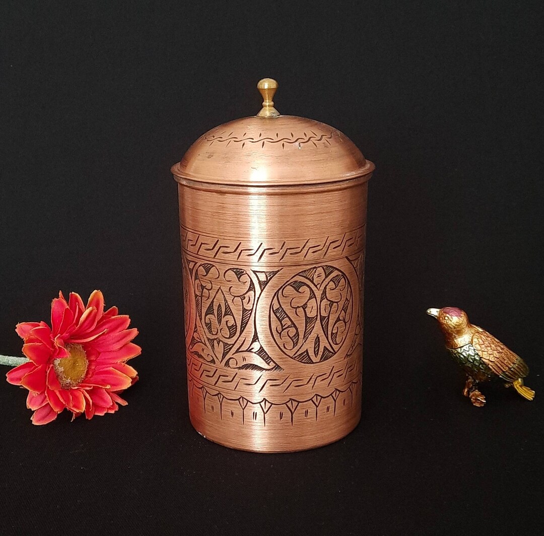 Copper Bowl With Lid Deep Bowl Copper Sugar Bowl Dip Bowls Etsy