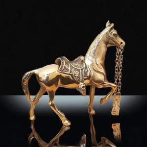 Figura de caballo (32 oz, fundición de latón), estatua de caballo, decoración del hogar de latón, ideas de regalo únicas, regalos de aniversario, regalo de inauguración de la casa, regalo de cumpleaños