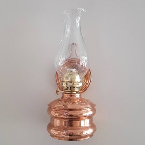 Wall Mounted Copper Oil Lamp, Wall Oil Lamp, Kerosene Lamp With Hanger, Farmhouse Decor, Rustic Home Decor, Housewarming Gift, New Favors image 3