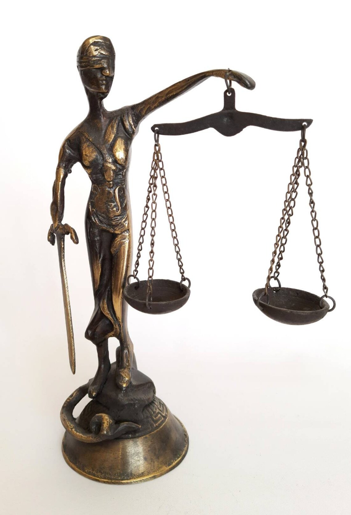 Scales of Justice Statue Themis Brass 35 Oz Scales Lawyer Etsy