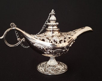 Genie Lamp, Magic Lamp, Aladdin Magic Lamp, Incense Holder, Birthday Gifts, Aladdin Lamp, Unique Home Decor, Table Decor, Unique Gift Ideas