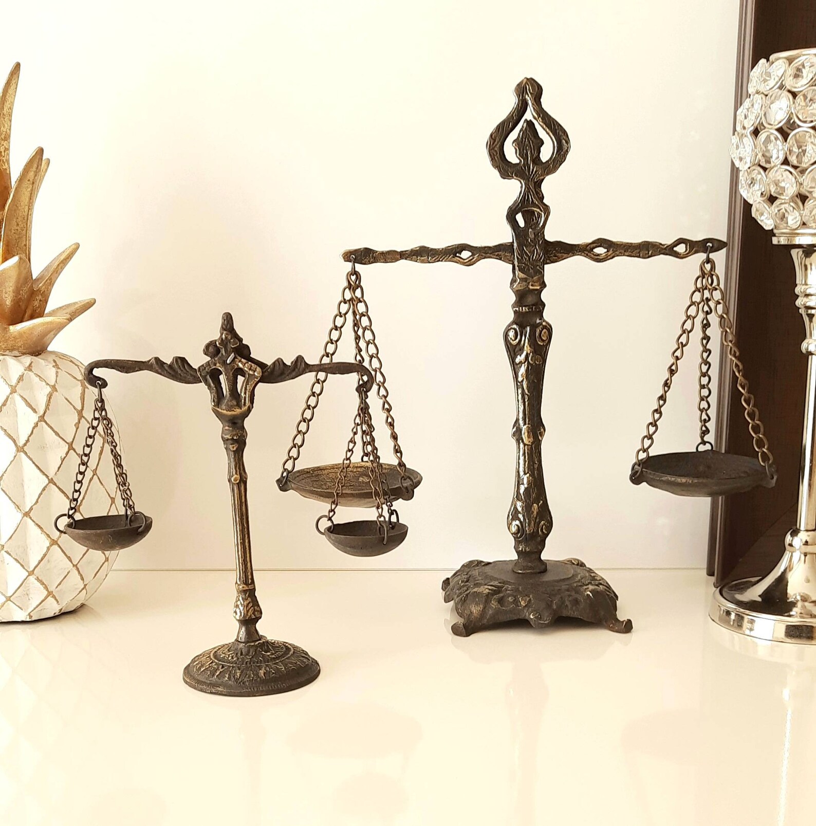 Scales of justice law office decor lawyer art balance Etsy