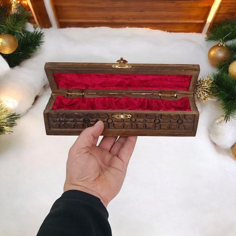 Wooden Jewelry Chest, Handmade Treasure Box, Gifts for Women, Vintage Jewelry Storage Box, Jewelry Box for Watches, Wooden Treasure Chest image 15