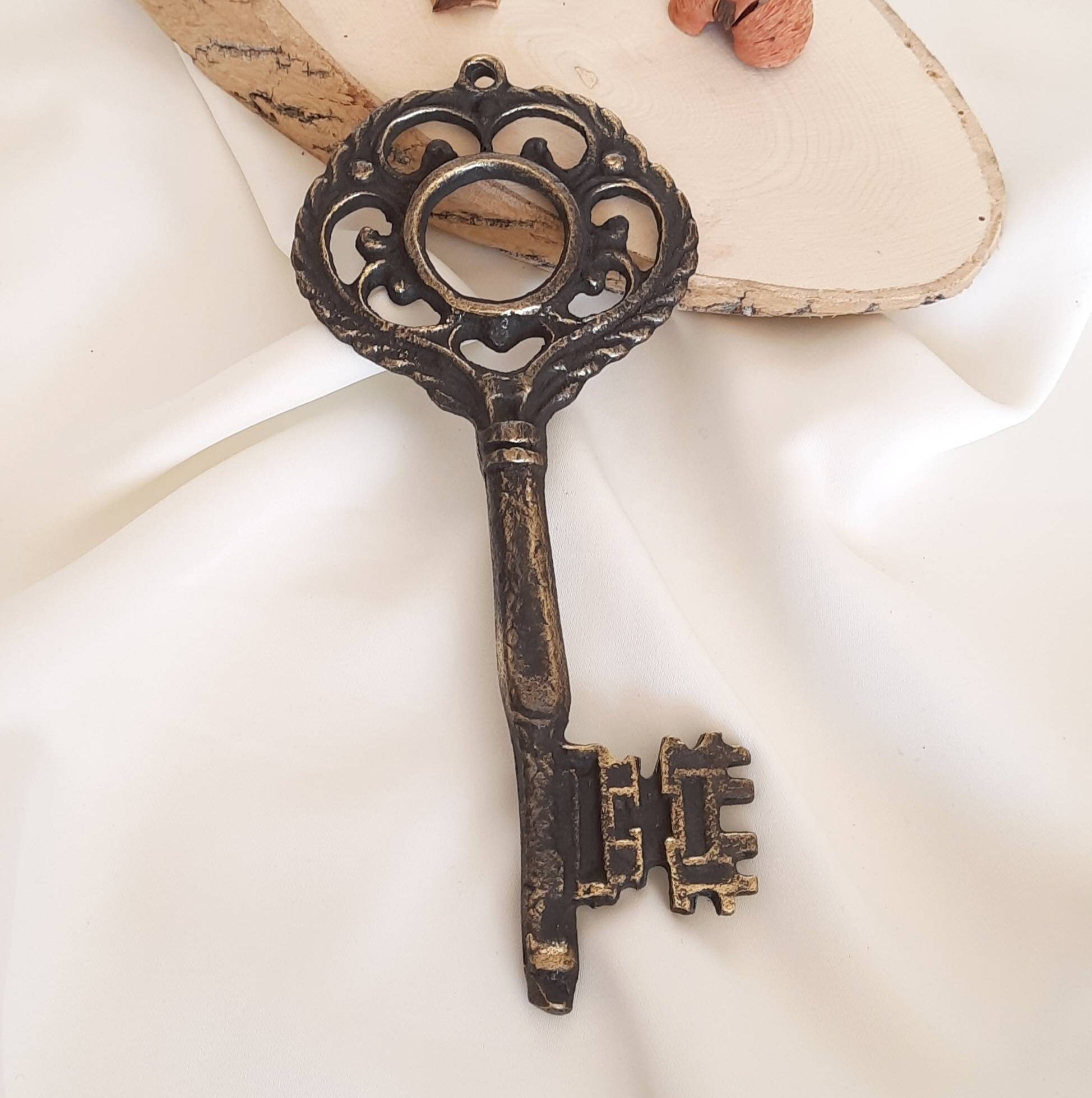 Decorative Skeleton Key Wall Decor Key Brass Skeleton Key Etsy