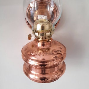 Wall Mounted Copper Oil Lamp, Wall Oil Lamp, Kerosene Lamp With Hanger, Farmhouse Decor, Rustic Home Decor, Housewarming Gift, New Favors image 7