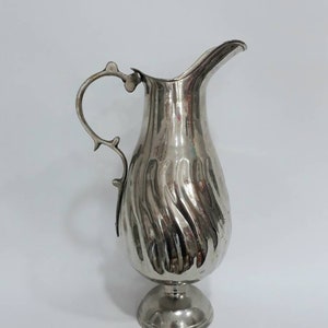 Vintage Copper Pitcher With Brass Handle, Copper Flower Pot, Flower Vase Rustic, Copper Decor, Vintage Copper Creations, Rustic Home Decor