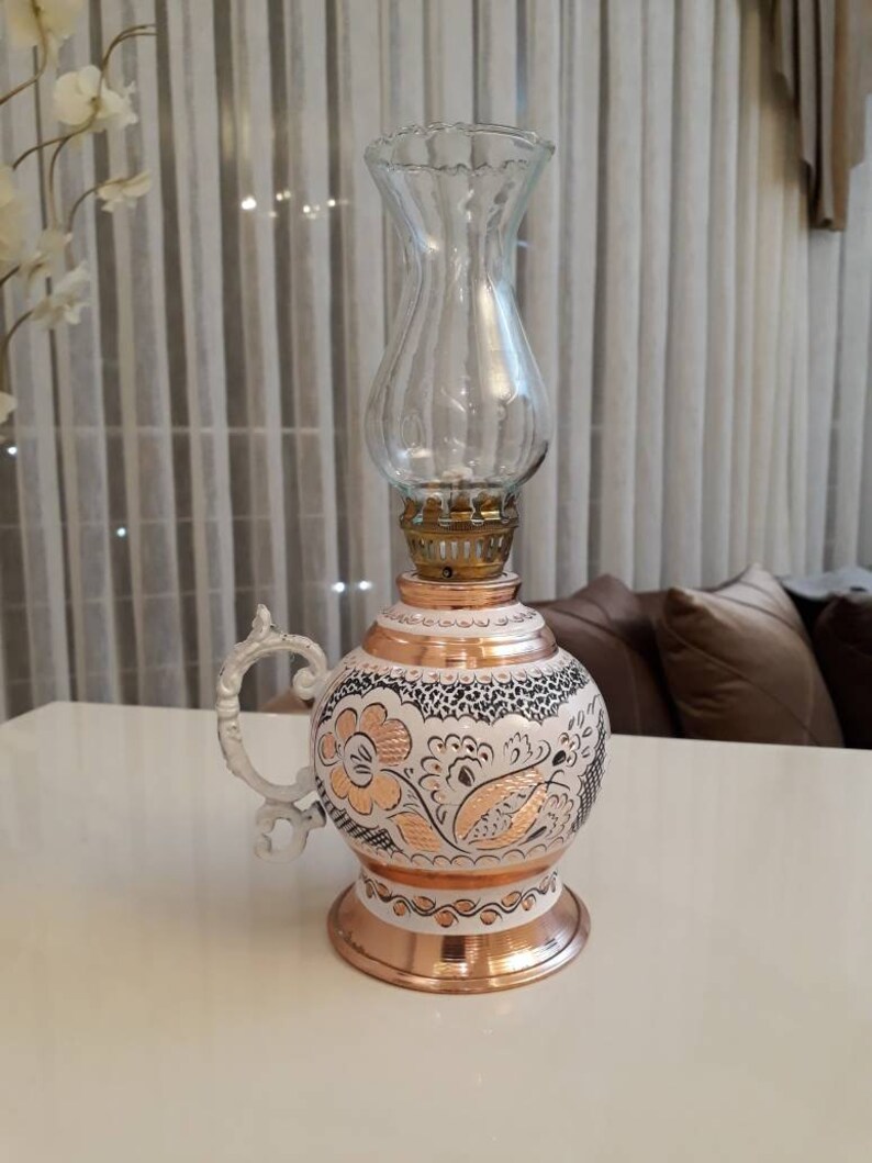 Oil Lamp Copper Birthday Gifts Ornate Wedding Oil Lamp Etsy