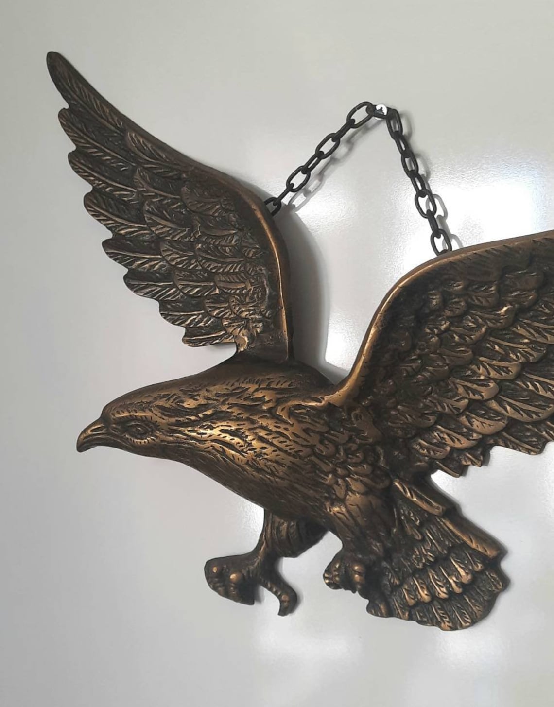 Brass Eagle Wall Art Eagle Wall Decor Brass Eagle Wall Etsy