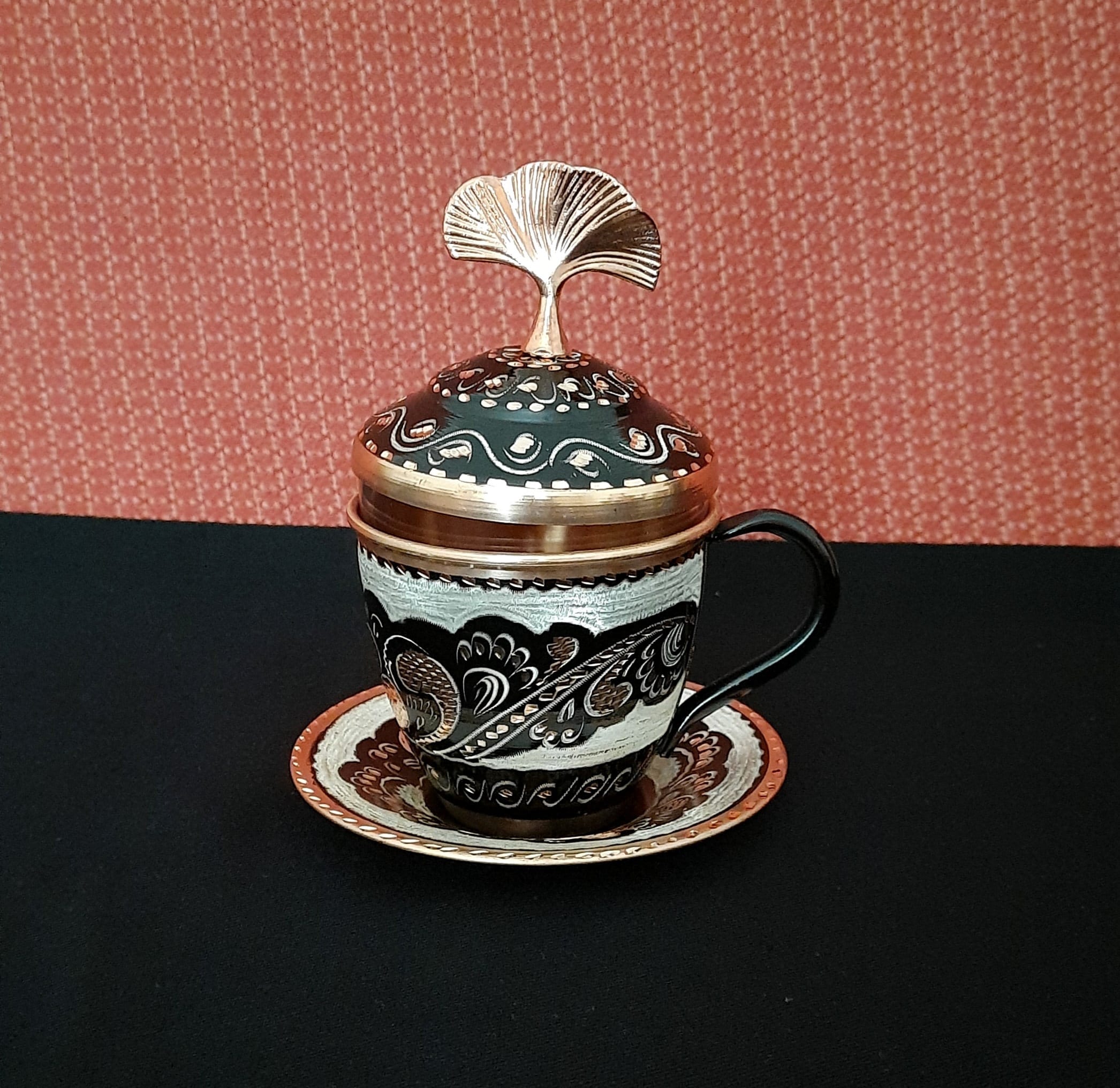 Turkish Tea Set, Turkish Tea Cup, Tea Pot, Copper Tea Set, Copper Tea ...