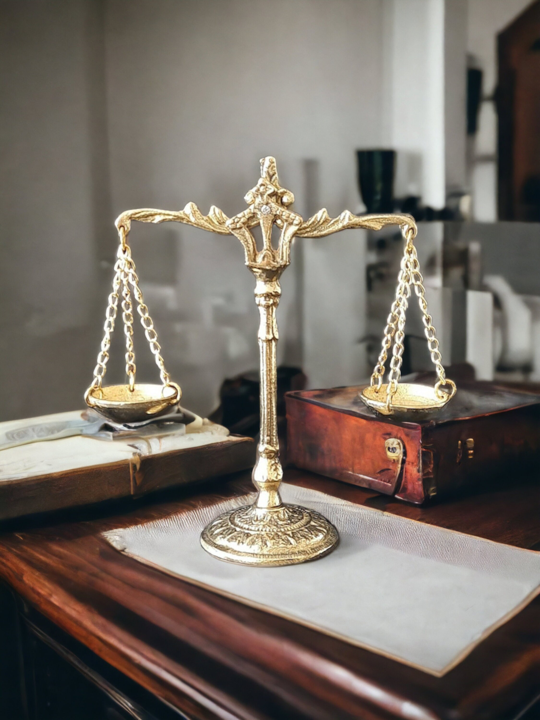 Handcrafted Bronze Finished Legal Libra Scale, Lawyer Scale of Justice on  Genuine Marble Base, Lawyer Gifts for Office, Legal Decor, Gift for Judge