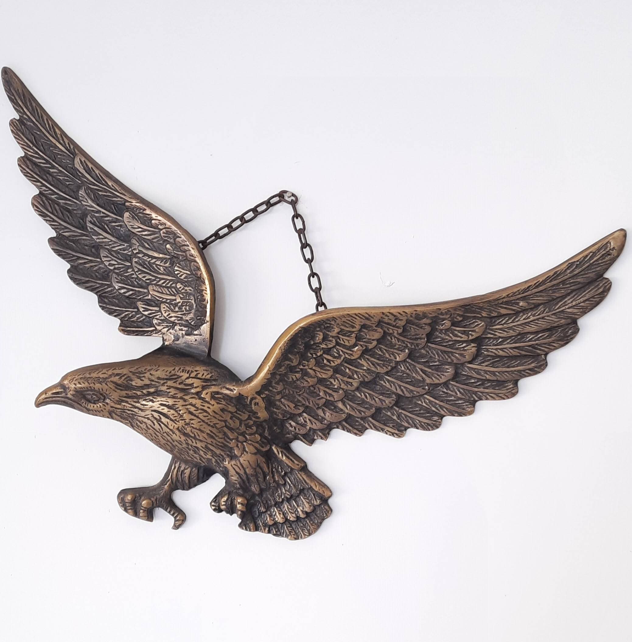 Brass Eagle Wall Art Eagle Wall Decor Brass Eagle Wall Etsy