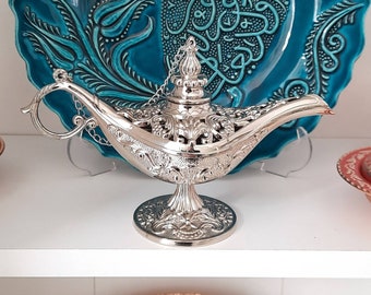 Genie Lamp, Incense Lamp, Magic Lamp, Aladdin Magic Lamp, Incense Burner, Birthday Gifts, Aladdin Oil Lamp, Unique Home Decor, New Favors