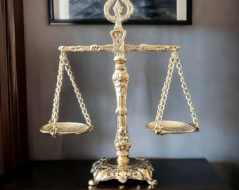 Escalas de Justicia, Escala Libra, Nuevo Equilibrio, Escalas de Justicia, Decoración de Oficina Legal, Escalas Libra, Escala de Equilibrio, Arte Legal, Regalo de Abogado, Nuevos Favores