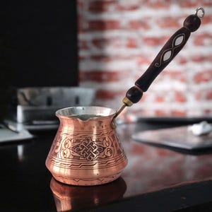 Turkish Coffee Pot, Copper Coffee Pot, Copper Jazzve, Turkish Coffee Maker, Home Gifts, Copper Gift Ideas, Kitchen Home Decor, Rustic Decor